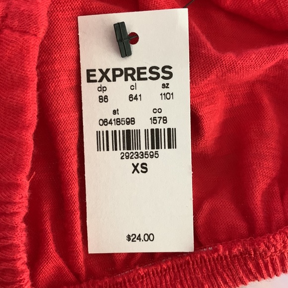 Express Coral tube top NWT - Picture 6 of 6